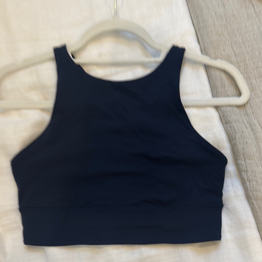 Lulu Lemon energy high neck longline sports bra